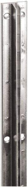 ECONOCO - Black Finish Single Slotted Standard Bracket - 96" Long, 13/16" Wide - Exact Tool & Supply