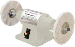 Palmgren - 8" Wheel Diam x 1" Wheel Width, 3/4 hp Buffer - 5/8" Arbor Hole Diam, 1 Phase, 3,450 Max RPM, 120/240 Volts - Exact Tool & Supply