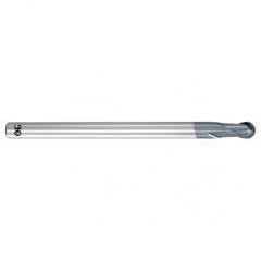 .4mm Dia. - 40mm OAL - Carbide - Ball End HP End Mill-2 FL - Exact Tool & Supply