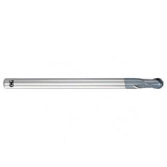 .2mm Dia. - 40mm OAL - Carbide - Ball End HP End Mill-2 FL - Exact Tool & Supply