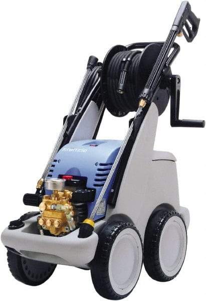 Kranzle - Electric, 15 Amp, 3 hp, 2,200 psi, 2.5 GPM, Cold Water Pressure Washer - Heavy Duty Axial Cam, 65' x 5/16" Hose, 230 Max Volts - Exact Tool & Supply