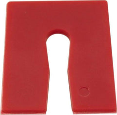 Precision Brand - 504 Piece, 1/4" Thick x 3" Wide x 4" Long Polystyrene Slotted Shim - Black, ±10% Tolerance - Exact Tool & Supply
