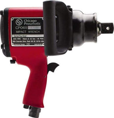 Chicago Pneumatic - 1" Drive, 3,500 RPM, 2,800 Ft/Lb Torque Impact Wrench - Pistol Grip Handle, 1,020 IPM, 48 CFM, 90 psi, 1/2" NPT Inlet - Exact Tool & Supply