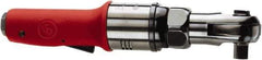 Chicago Pneumatic - 3/8" Drive, 250 RPM, 15 Ft/Lb Torque Ratchet Wrench - Inline Handle, 14 CFM, 90 psi, 1/4" Inlet - Exact Tool & Supply