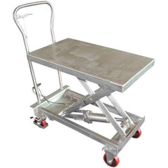 Vestil - 400 Lb Capacity Manual Scissor Lift - 12-3/4" to 36-1/2" Lift Height, 32-3/4" Platform Length x 19-1/2" Platform Width - Exact Tool & Supply