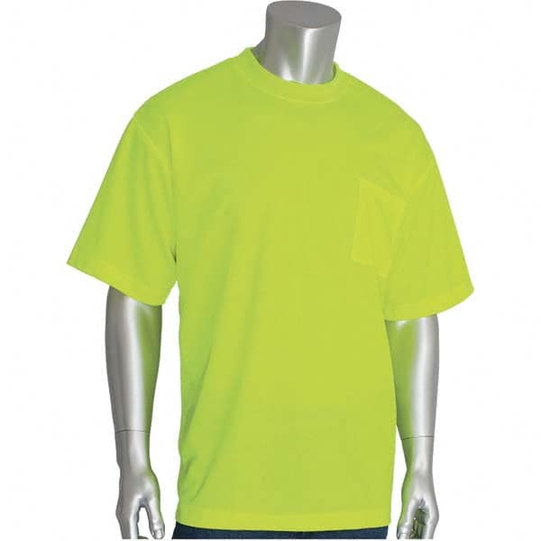 PIP - Size S Hi-Vis Yellow High Visibility Short Sleeve T-Shirt - Exact Tool & Supply