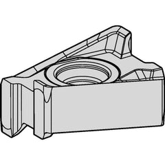 Kennametal - LNPU542 GE Grade KC520M Carbide Milling Insert - TiAlN Finish, 0.1874" Thick, 1/32" Corner Radius - Exact Tool & Supply