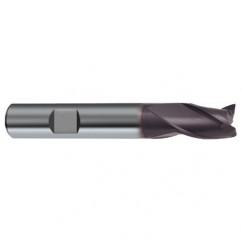 16mm Dia. x 82mm Overall Length 3-Flute Square End Solid Carbide SE End Mill-Weldon Shank-Center Cut-Firex - Exact Tool & Supply