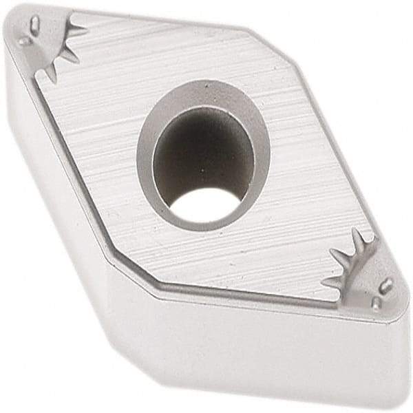 Seco - DNMU332 MF5 Grade TP2501 Carbide Turning Insert - Al2O3 Finish, 55° Diamond, 3/8" Inscr Circle, 3/16" Thick, 1/32" Corner Radius - Exact Tool & Supply