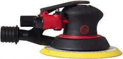 Chicago Pneumatic - 12,000 OPM, 16 CFM Air Consumption, 90 psi Air Pressure, Palm Air Orbital Sander - Round Pad, Hook & Loop Backing, 1/4" Inlet - Exact Tool & Supply