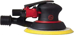Chicago Pneumatic - 12,000 OPM, 16 CFM Air Consumption, 90 psi Air Pressure, Palm Air Orbital Sander - Round Pad, Hook & Loop Backing, 1/4" Inlet - Exact Tool & Supply