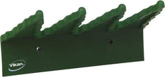 Vikan - 22 Lb, 6-1/2" Wide, 2-1/2" High, Polypropylene, Wall Bracket - 9-1/2" Long, 3 Holders - Exact Tool & Supply