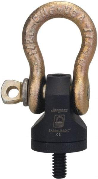 Jergens - 13,500 Lb Load Capacity Hoist Ring - M48x5.0 Thread, Alloy Steel - Exact Tool & Supply
