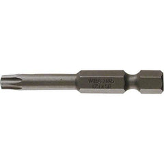 Wiha - T40 Power Bit - 1/4" Drive, 2" OAL - Exact Tool & Supply