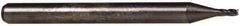 Accupro - 0.045", 0.135" LOC, 1/8" Shank Diam, 1-1/2" OAL, 4 Flute, Solid Carbide Square End Mill - Single End, Uncoated, Spiral Flute, 30° Helix, Centercutting, Right Hand Cut, Right Hand Flute, Series Miniature - Exact Tool & Supply