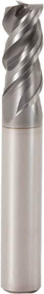 Seco - 12mm, 3 Flute, Single End, Solid Carbide, 2.5mm Corner Radius End Mill - 80mm OAL, 48° Helix, Right Hand Flute, 26mm LOC, Right Hand Cut - Exact Tool & Supply