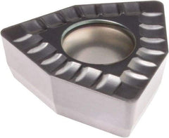 Kennametal - DFT030204 MD Grade KCU40 Carbide Indexable Drill Insert - TiN/TiAlN Finish, Trigon, 6mm Inscribed Circle - Exact Tool & Supply