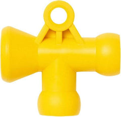 Loc-Line - 1/4" Hose Inside Diam, Coolant Hose T-Fitting - For Use with Loc-Line Modular Hose System - Exact Tool & Supply
