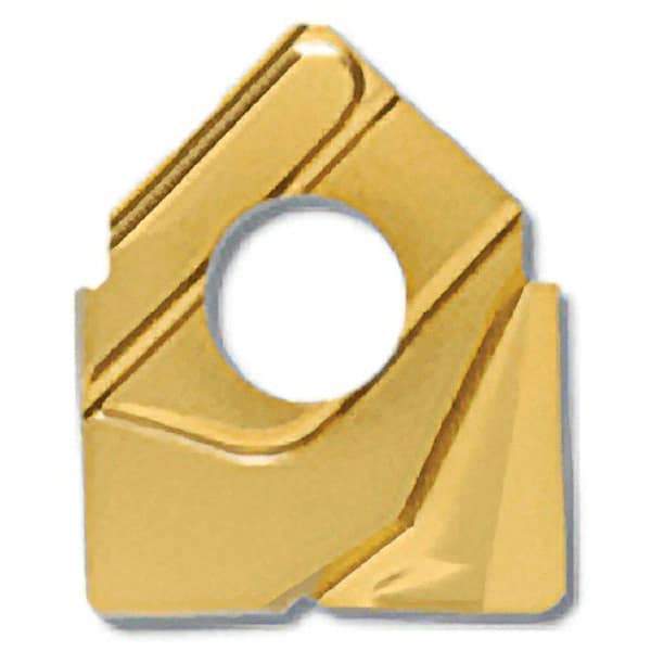 Iscar - HCCD.62-R.015 QF Grade IC908 Carbide Milling Insert - TiAlN Finish, 0.133" Thick, 0.015" Corner Radius - Exact Tool & Supply
