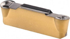 Iscar - 4020HFPL Grade IC808, 4mm Cutting Width Carbide Grooving Insert - 2mm Max Depth of Cut, Left Hand, 2mm Corner Radius, TiAlN Finish - Exact Tool & Supply