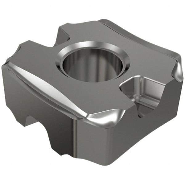 Iscar - SNMG432 EM Grade IC907 Carbide Turning Insert - TiAlN/TiN Finish, 90° Square, 1/2" Inscr Circle, 3/16" Thick, 1/32" Corner Radius - Exact Tool & Supply