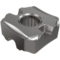 Iscar - SNMG432 EM Grade IC907 Carbide Turning Insert - TiAlN/TiN Finish, 90° Square, 1/2" Inscr Circle, 3/16" Thick, 1/32" Corner Radius - Exact Tool & Supply