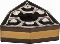 Iscar - WNMG3-1 TF Grade IC8250 Carbide Turning Insert - TiCN/Al2O3/TiN Finish, 80° Trigon, 3/8" Inscr Circle, 5/32" Thick, 1/64" Corner Radius - Exact Tool & Supply
