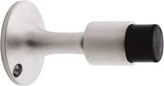 IVES - 6" Projection Wall Door Stop - Screw Mount, Satin Chrome Finish - Exact Tool & Supply