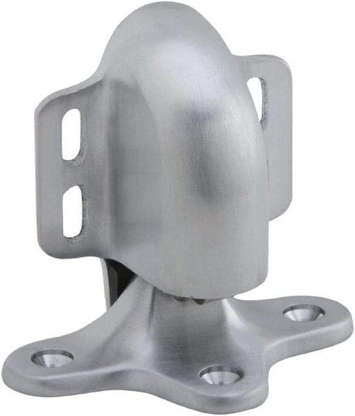 IVES - 5" Projection Floor Door Stop - Screw Mount, Satin Chrome Finish - Exact Tool & Supply