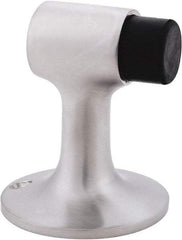 IVES - 4" Projection Floor Door Stop - Screw Mount, Satin Chrome Finish - Exact Tool & Supply