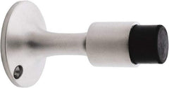 IVES - 6" Projection Wall Door Stop - Screw Mount, Satin Chrome Finish - Exact Tool & Supply