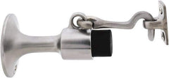 IVES - 6" Projection Wall Door Stop - Screw Mount, Satin Chrome Finish - Exact Tool & Supply