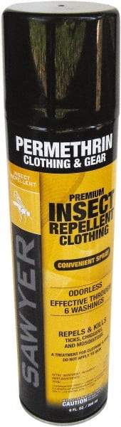Sawyer - 9 oz 0.5% Permethrin Aerosol Spray - For Mosquitos, Ticks, Mites, Chiggers, Flies - Exact Tool & Supply