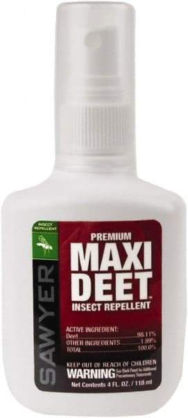 Sawyer - 4 oz 98% DEET Pump Spray - For Mosquitos, Ticks, Biting Flies, Gnats, Chiggers - Exact Tool & Supply