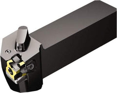 Sandvik Coromant - QS-3-80, Left Hand Cut, -4.7° Lead Angle, 25mm Shank Height x 25mm Shank Width, Negative Rake Indexable Turning Toolholder - 115mm OAL, 3-80-101108 Insert Compatibility, Series CoroTurn 300 - Exact Tool & Supply