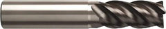 Seco - 20mm, 42mm LOC, 20mm Shank Diam, 100mm OAL, 4 Flute, Solid Carbide Square End Mill - Single End, Super-A Finish, Helical Flute, 40° Helix, Right Hand Cut, Right Hand Flute - Exact Tool & Supply