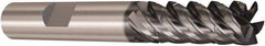Seco - 6mm, 5 Flute, Single End, Solid Carbide, Corner Chamfer End Mill - 64mm OAL, 48° Helix, Right Hand Flute, 23mm LOC, Right Hand Cut - Exact Tool & Supply