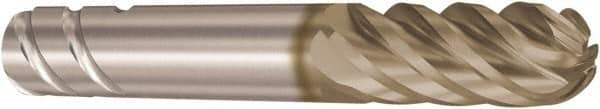 Seco - 6mm Diam, 17mm LOC, 6 Flute Solid Carbide Ball End Mill - HXT Finish, Single End, 57mm OAL, 4.5mm Shank Diam, Spiral Flute - Exact Tool & Supply
