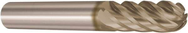 Seco - 10mm Diam, 26mm LOC, 6 Flute Solid Carbide Ball End Mill - HXT Finish, Single End, 72mm OAL, 4.5mm Shank Diam, Spiral Flute - Exact Tool & Supply