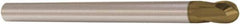 Seco - 5mm Diam, 5mm LOC, 2 Flute Solid Carbide Ball End Mill - HXT Finish, Single End, 60mm OAL, 5mm Shank Diam, Spiral Flute - Exact Tool & Supply