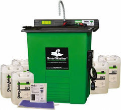CRC - Free Standing Water-Based Parts Washer - 25 Gal Max Operating Capacity, HDPE Tank, 40" High x 35-1/2" Long x 26-1/2" Wide, 110 Input Volts - Exact Tool & Supply