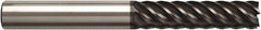 Seco - 16mm, 65mm LOC, 16mm Shank Diam, 125mm OAL, 8 Flute, Solid Carbide Square End Mill - Single End, NXT Finish, Helical Flute, 45° Helix, Centercutting, Right Hand Cut, Right Hand Flute, Series JS520 - Exact Tool & Supply