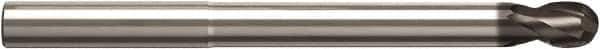 Seco - 8mm Diam, 8mm LOC, 2 Flute Solid Carbide Ball End Mill - NXT Finish, Single End, 100mm OAL, 8mm Shank Diam, Spiral Flute - Exact Tool & Supply