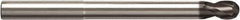 Seco - 8mm Diam, 8mm LOC, 2 Flute Solid Carbide Ball End Mill - NXT Finish, Single End, 100mm OAL, 8mm Shank Diam, Spiral Flute - Exact Tool & Supply