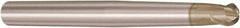 Seco - 4mm Diam, 4mm LOC, 2 Flute Solid Carbide Ball End Mill - HXT Finish, Single End, 80mm OAL, 6mm Shank Diam, Spiral Flute - Exact Tool & Supply