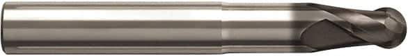 Seco - 4mm Diam, 4mm LOC, 2 Flute Solid Carbide Ball End Mill - NXT Finish, Single End, 57mm OAL, 6mm Shank Diam, Spiral Flute - Exact Tool & Supply