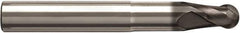 Seco - 10mm Diam, 10mm LOC, 2 Flute Solid Carbide Ball End Mill - NXT Finish, Single End, 82mm OAL, 10mm Shank Diam, Spiral Flute - Exact Tool & Supply