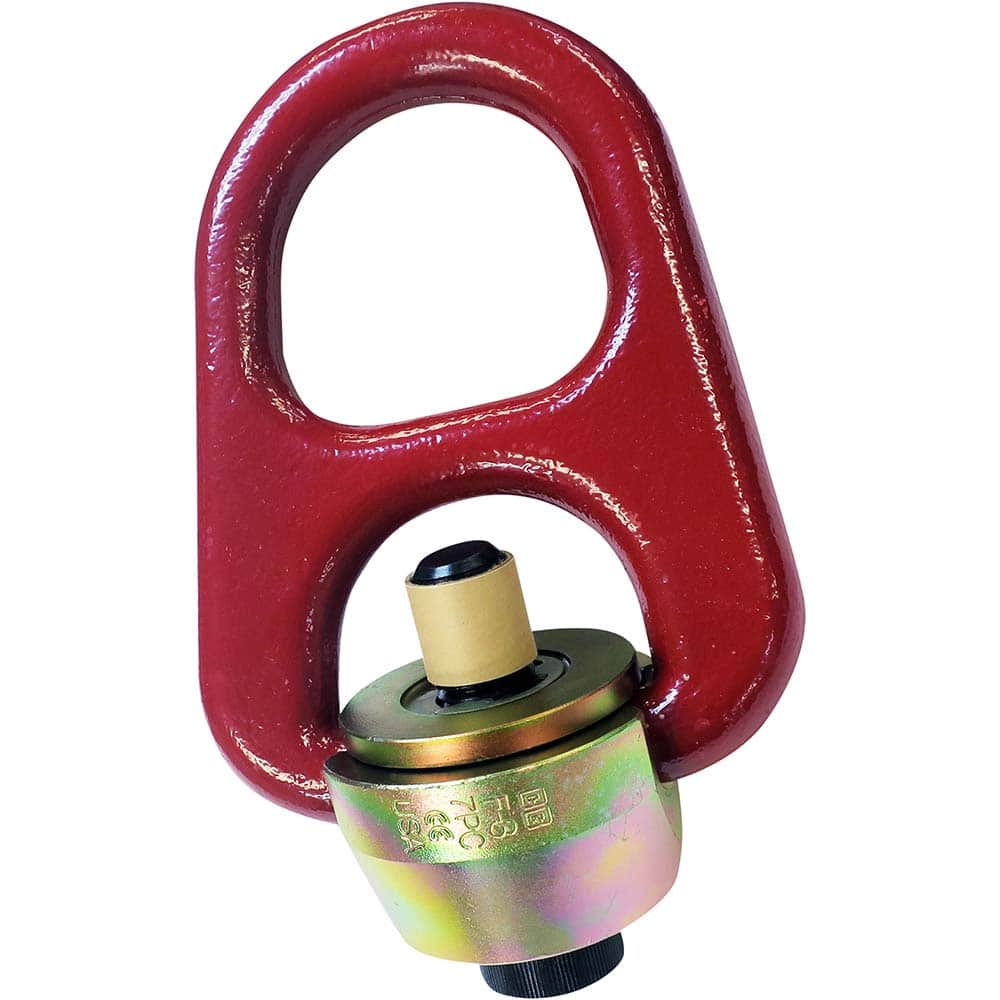 Crosby - Center Pull; Type: Hoist Ring ; Load Capacity (kg): 2500.00 ; Thread Size: .750 ; Ring Height (Decimal Inch): 4.8500 ; Ring Internal Width (Decimal Inch): 1.8500 ; Ring Thickness (mm): 0.75 - Exact Tool & Supply