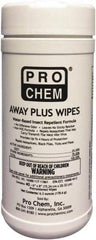 Pro Chem - 40 Count 25% DEET Towelette - For Mosquitos, Chiggers, Gnats, Stable Flies, Fleas, Ticks, Black Flies, Sand Flies - Exact Tool & Supply