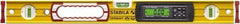 Stabila - 24" Long 3 Vial Box Beam Level - Aluminum, Yellow, 2 Plumb & 1 Level Vials - Exact Tool & Supply